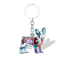 Multicolored Dog Keychains - Various Breeds