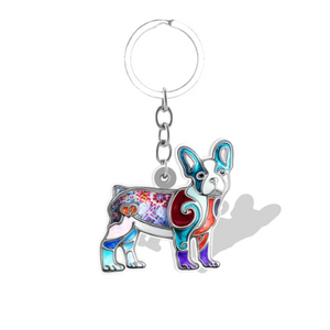 Multicolored Dog Keychains - Various Breeds