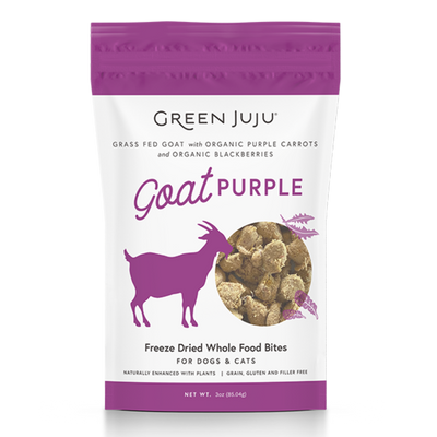 Green JuJu Dog/Cat Whole Food Bites Goat 3oz