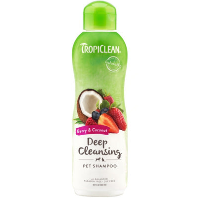 TropiClean Berry & Coconut Deep cleaning Shampoo 20oz