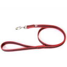 JULIUS K9 COLOR & GRAY "SUPER GRIP"  LEASH WITH HANDLE and "O" ring - 14mm/1.8M Long