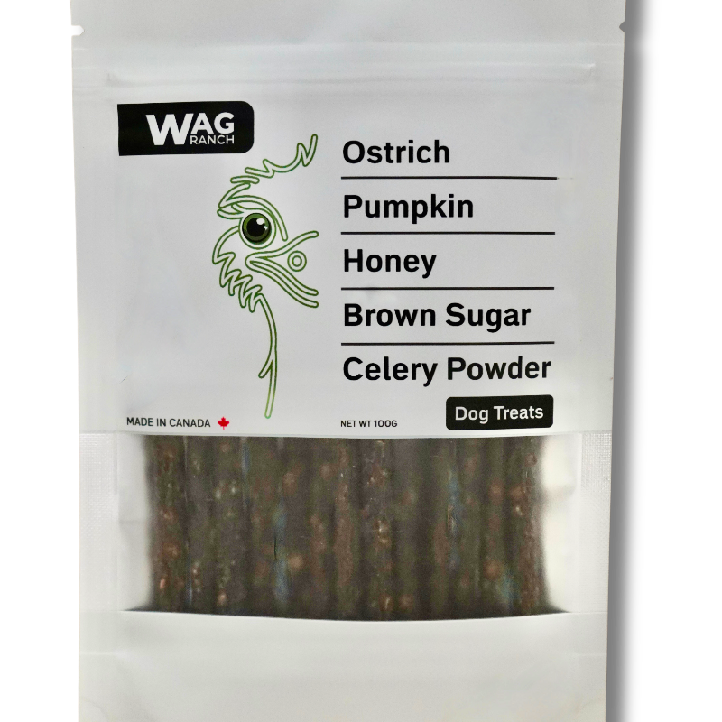 WAG Ranch Ostrich Meat Sticks 100g