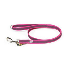 JULIUS K9 COLOR & GRAY "SUPER GRIP"  LEASH WITH HANDLE and "O" ring - 14mm/1.8M Long