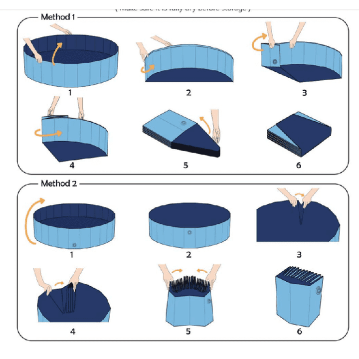 Foldable Dog Pool - Star Graphic