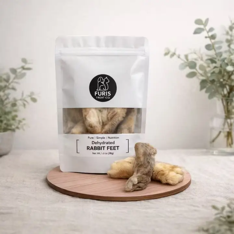 Furis Treat Dehydrated Rabbit Feet Med