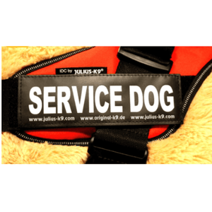 Julius K9  "Service Dog"  Large / Small Harness Labels