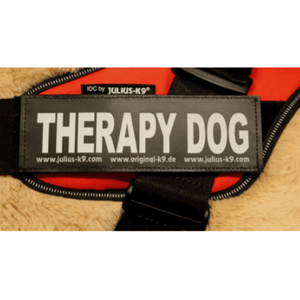 Julius K9  "Therapy Dog"  Large / Small Harness Labels
