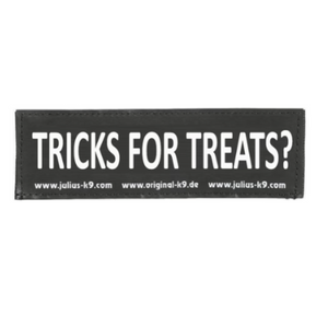 Julius K9  "Tricks for Treats?"  Large / Small Harness Labels