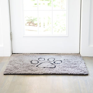 Dog Gone Smart Dirty Dog Doormat Gray 2 Sizes