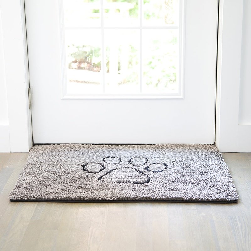 Dog Gone Smart Dirty Dog Doormat Gray 2 Sizes
