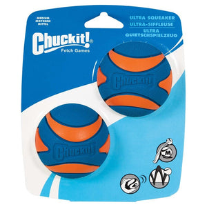 Chuckit! Ultra Squeaker Ball 2 PK