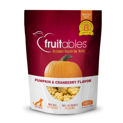 Fruitables Dog Pumpkin & Cranberry Crunchy Treats 198g