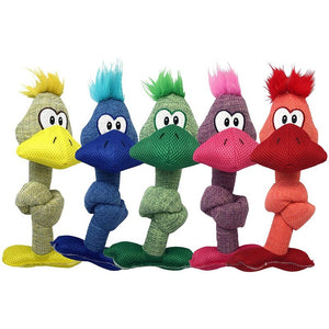 Multipet Duck Knotted Fun Toy in Assort Colors 11"