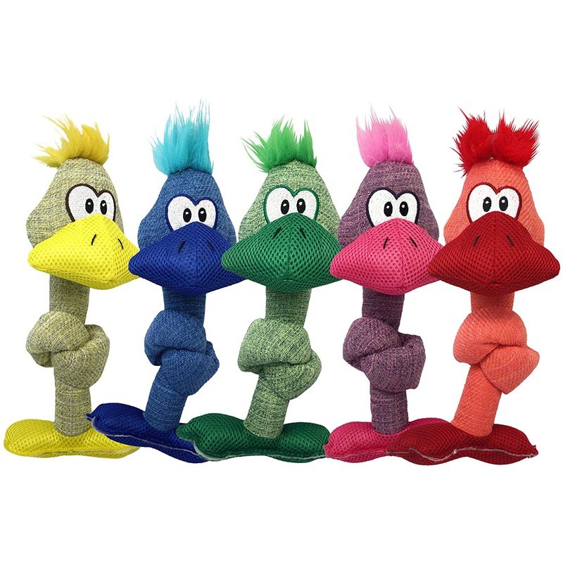 Multipet Duck Knotted Fun Toy in Assort Colors 11