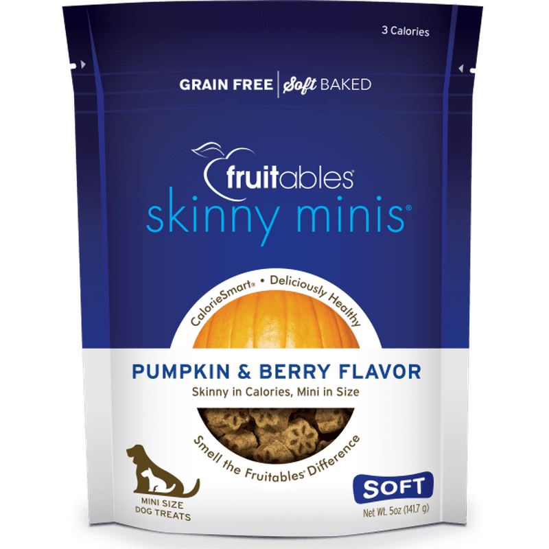 Fruitables Dog Skinny Minis Pumpkin Berry Chewy Treats 141g