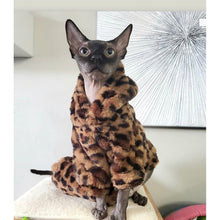 Leopard Faux Fur Hoodie Coat - Super Soft & Stylish