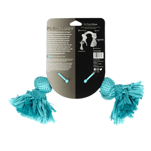 Playology Dri-Tech Rope Blue Peanut Butter Scented Toy