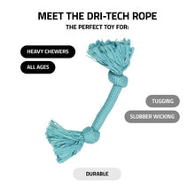 Playology Dri-Tech Rope Blue Peanut Butter Scented Toy