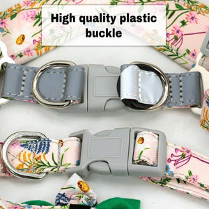 Stylish 3pcs Harness, Collar & Leash Sets in 2 colors & sizes