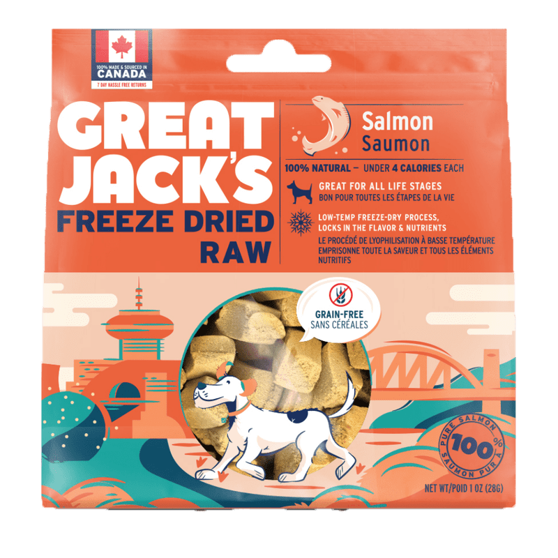 Great Jack's Frz Dr. Raw Salmon Edmonton Freeze Dried Dog Treats