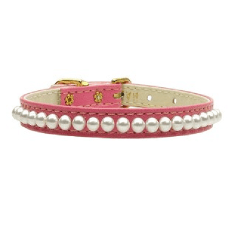 Mirage Pet 611-06 LV-10 Light Pink Crystal Puppy Collar, Lavender