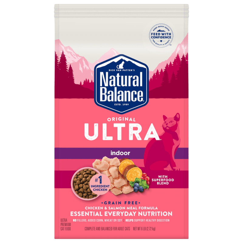 Natural Balance Cat Ultra Indoor Chicken & Salmon 6 lbs - for SCARS Animal Rescue