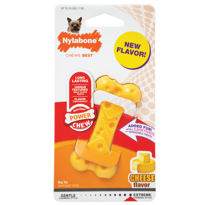 Nylabone Power Chew Cheese Bone - 2 sizes