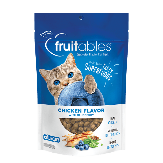 Fruitables Cat Crunchy Treats Chicken & Blueberry 70g