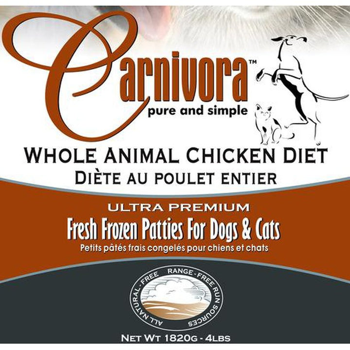 Carnivora Chicken Diet - 4LB or 25LB 8oz Patties