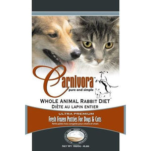 Carnivora Rabbit Diet - 4LBS or 25LBS 8oz Patties