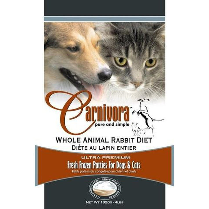 Carnivora Rabbit Diet - 4LBS or 25LBS 8oz Patties