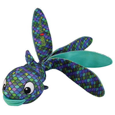 Wubba Finz Blue Squeaker Dog Toy