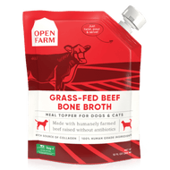 Open Farm Dog/Cat Bone Broth Topper Grass-Fed Beef 12 or 32oz