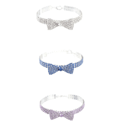 Bling Bow Pet Necklace
