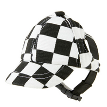 Baseball Hat Canvas Brown or Black Checkered