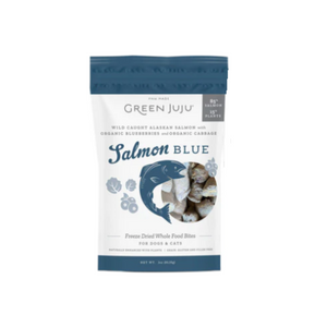 Green Juju Salmon Blue Freeze Dried Whole Food Bites 3oz