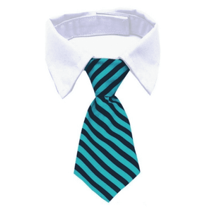 Long Tie with Collar - Stripes