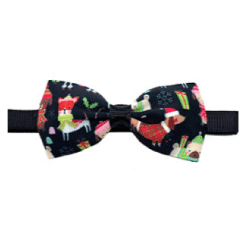 Dog christmas bow tie outlet