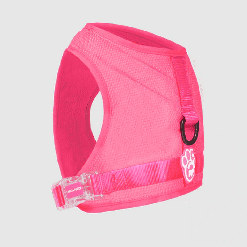 Neon pink dog harness best sale