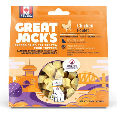 Great Jack's Freeze Dried Cat Treat/Topper Chicken 28g