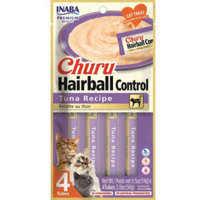 Churu Puree Hairball Control Tuna 4pk