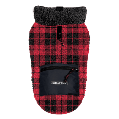 Canada Pooch Cool Factor Hoodie in Red Plaid