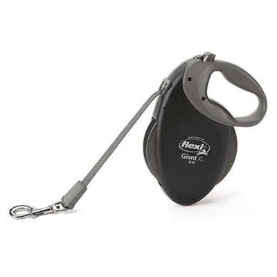 Flexi NEON Giant Tape Retractable Leash 8m/26ft - Black