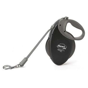 Flexi NEON Giant Tape Retractable Leash 8m/26ft - Black