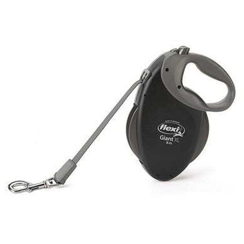 Flexi NEON Giant Tape Retractable Leash 8m/26ft - Black