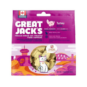 Great Jack's Freeze Dried Cat Treat/Topper Turkey 28g