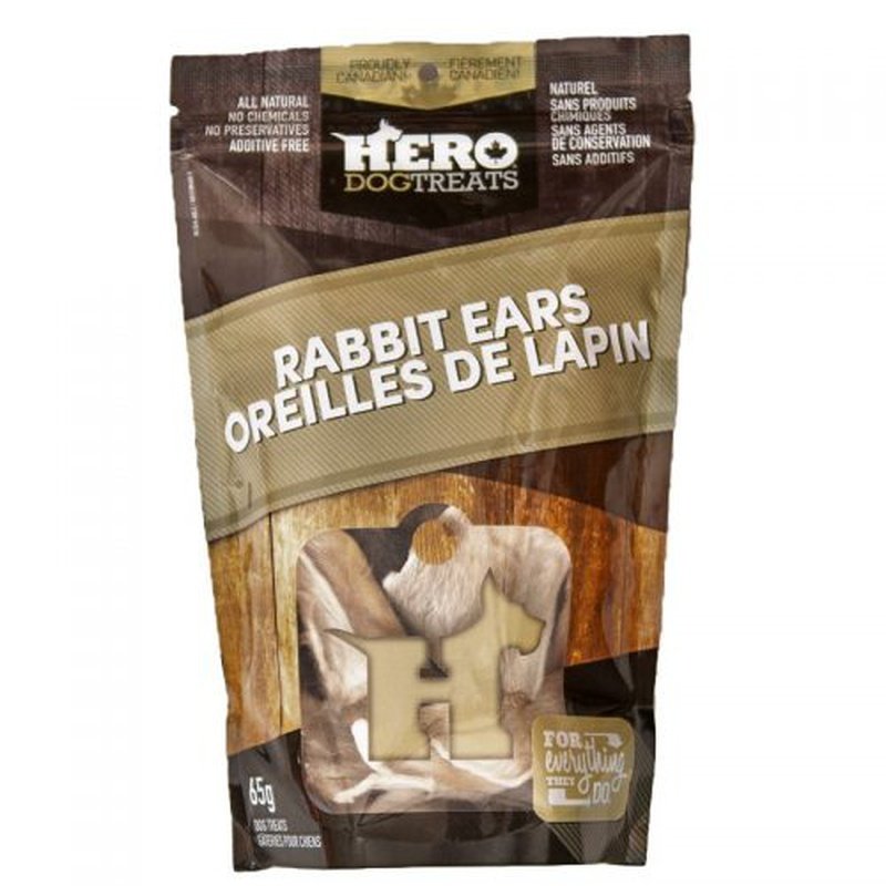 Hero DogTreats Rabbit Ears 65g