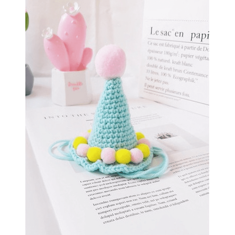 Hand Knit Ice Cream Party Hat