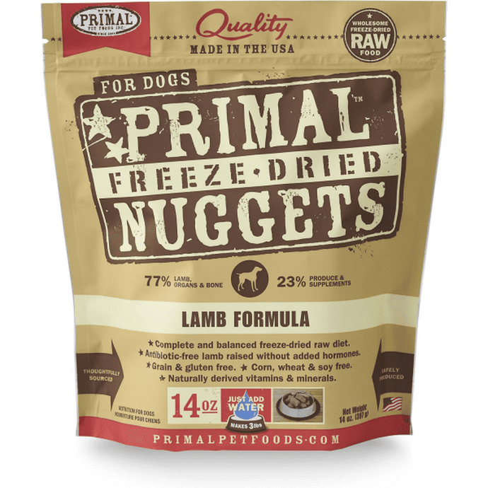 Primal Dog Freeze Dried Lamb - 2 sizes