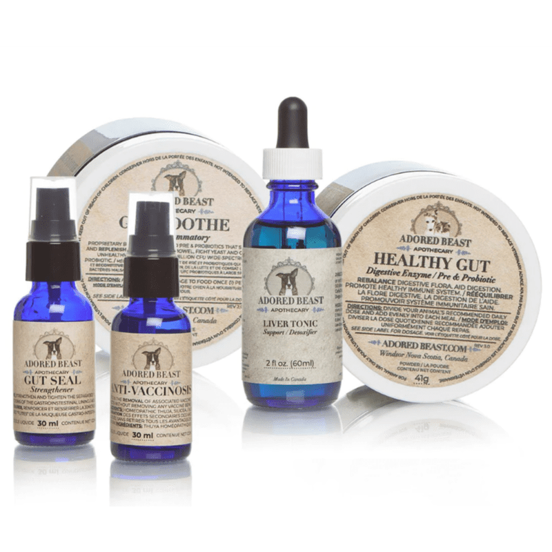 Adored Beast Leaky Gut Protocol 5 Piece Kit for Small Dogs